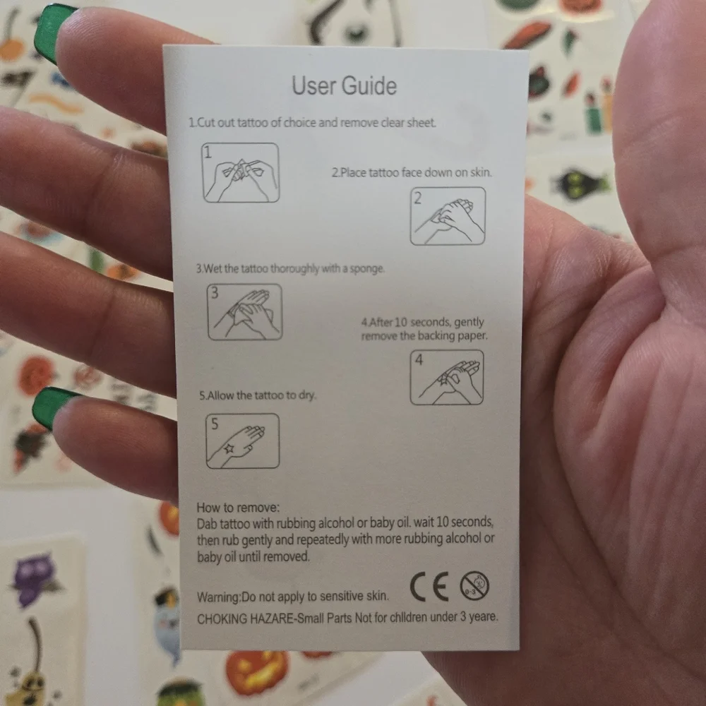40 Pcs Halloween Themed Grab Bags With Pens, Stickers & Temporary Tattoos Set